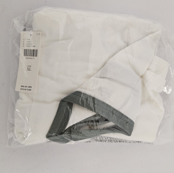 Anthropologie x Gola Graphic Ringer Baby Tee in Ivory and Green NWT - Picture 14 of 16